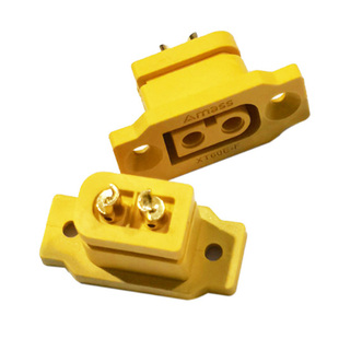 艾迈斯 Amass XT60E-M-F带固定座母头适配XT60全系镀金插头连接器