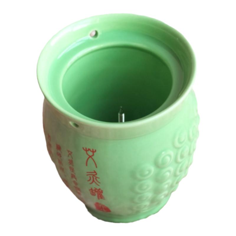 双层陶瓷艾灸罐刮痧杯温灸魔灸罐艾灸器傻瓜灸艾灸仪悬灸器温灸盒