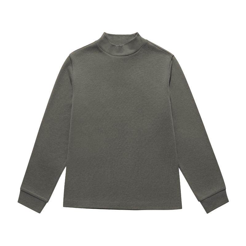 VESCORTT美利奴羊毛混纺60%羊毛可机洗秋冬半高领打底衫长袖T恤男