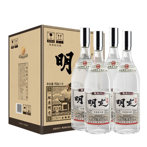 明光佳酿45度950ml*4瓶整箱纯粮固态酿造浓香型节日送礼白酒