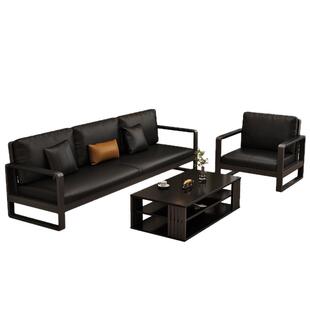 沙发客厅小户型布艺双人沙发猫爪皮三人位经济型家用工业风沙发