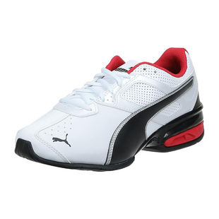 彪马黑红男鞋Puma TAZON6 FM男低帮系带耐磨运动休闲跑步鞋189873