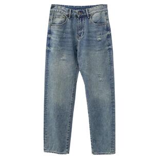 美式2026新款爆款牛仔裤男款高街宽松直筒破洞vibe休闲水洗长裤子