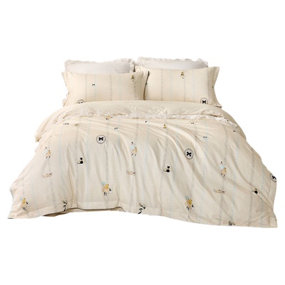 罗莱儿童婴幼儿A类60支缎纹套件