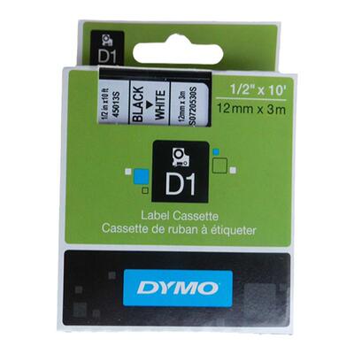 DYMO达美标签机色带12MM白底黑字