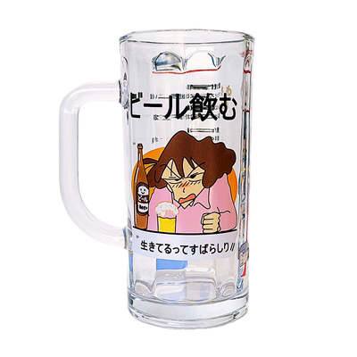SHˇ可爱创意扎啤杯大容量玻璃杯
