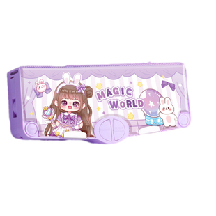 文具盒儿童小学生铅笔盒男孩女孩款黑科技网红自动密码锁乘法口诀表幼儿园高级卡通高颜值大容量智能笔盒子