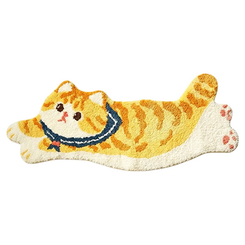 慢册【家点灵感】翘尾猫地垫毯子