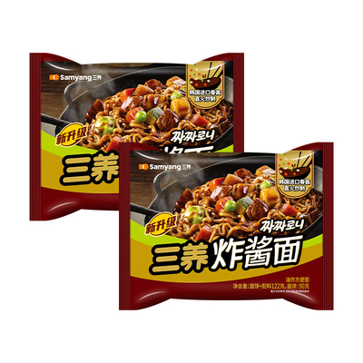 【天猫U先】韩式炸酱面春酱拌面方便面杂酱拉面速食夜宵2袋尝鲜