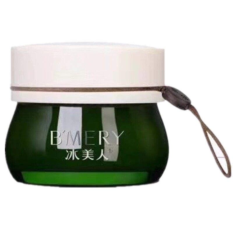 冰美人绿茶清肌绿豆泥膜涂抹式面膜清洁保湿控油正品