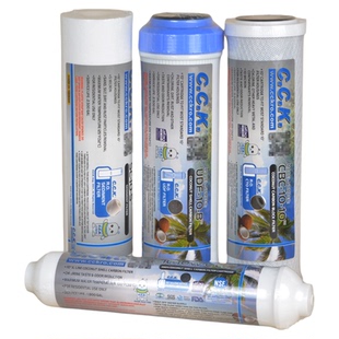 台湾CCK原装净水器PP棉滤芯10寸通用家用颗粒烧结活性炭前置套装