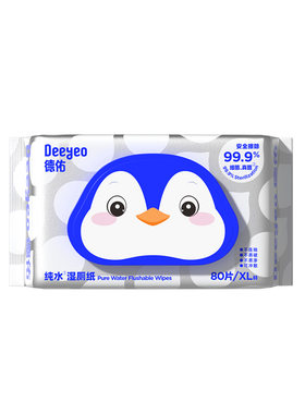 德佑加大加厚款湿厕纸全家可用
