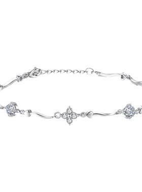 925银四叶草手链韩版送女友学生