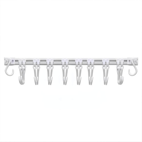 厨房收纳滑动轨道挂钩柜门收纳挂钩神器免打孔橱柜门后收纳置物架