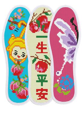 七层棉十字绣鞋垫买三送一