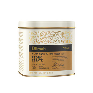 Dilmah斯里兰卡进口瓦特系列锡兰红茶125g罐装散茶 单一庄园 FBOP