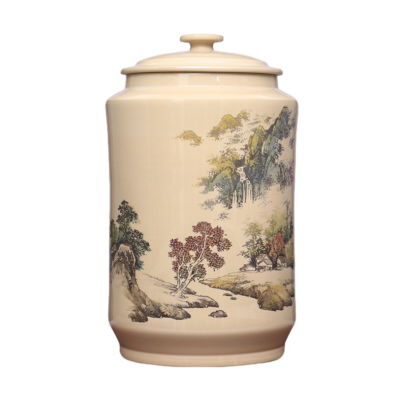 廖建忠重工山水22饼缸约5斤散茶
