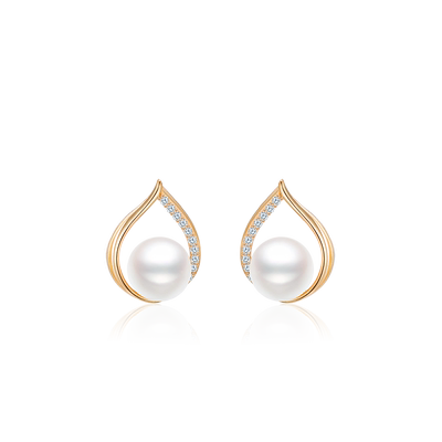 蔻润耳钉淡水珍珠百搭时尚