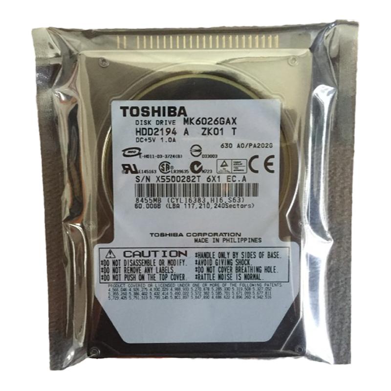 全新IDE并口东芝60G笔记本硬盘