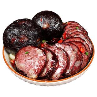 湖南特产武冈土特产猪血丸子烟熏柴火多肉圆子猪血粑粑血豆腐