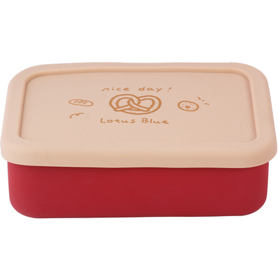 铂金硅胶密封保鲜分格餐盒