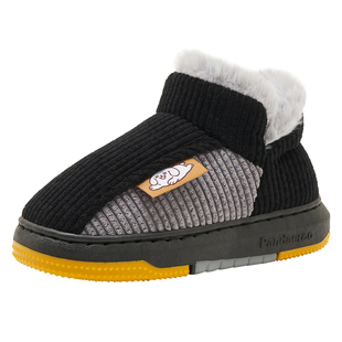 冬天儿童棉拖鞋2025新款女孩包跟男童女童加绒加厚保暖男孩子棉鞋