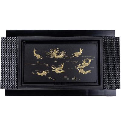 陶瓷实木小型乌金石头简易茶盘