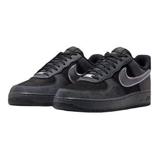 乐积运动Nike Air Force 1 AF1 灰黑空军低帮休闲板鞋 IB6842-002