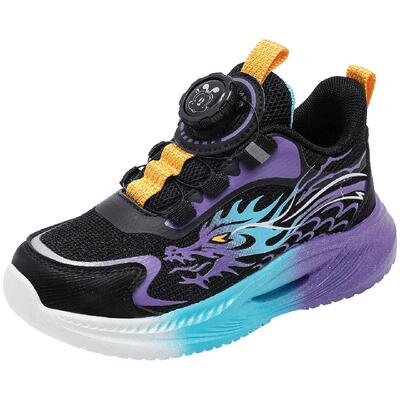 巴布豆童鞋官方旗舰店正品儿童跑步运动鞋春季男孩纽扣儿童篮球鞋