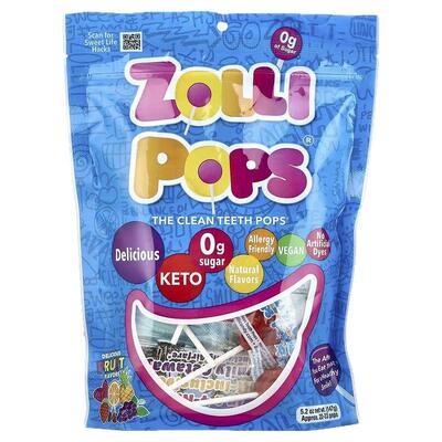 Zollipops有益于牙齿健康天然成分棒棒糖不易蛀牙儿童零食安心护