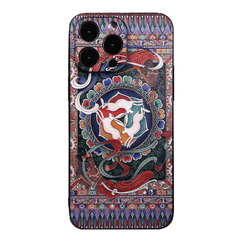 苹果iPhone16系列tpu国风浮雕