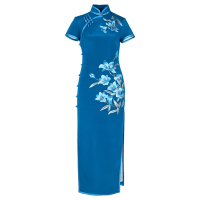 盖世红颜手工刺绣复古风妈妈装