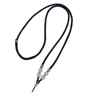 玉坠平安扣玉吊坠挂绳高端高档玉佩貔貅项链绳男款女挂件绳子编绳