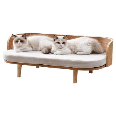 实木狗床宠物沙发猫窝狗窝夏季宠物窝中小型犬可拆洗四季通用新款