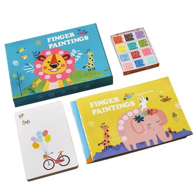 儿童画画图册手指画颜料