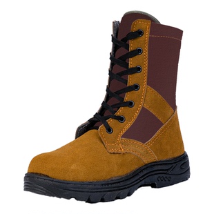 森林消防扑火鞋抢险救援靴作训脚底钢板防扎穿刺迷彩登山灭火靴