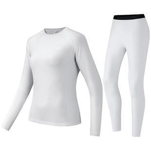 安踏保暖内衣套装男女冬季亲肤贴身修身打底衫加绒秋衣秋裤两件套