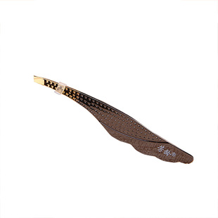 芳龄老牌子进口不锈钢眉夹镊子斜口眉毛夹修眉刀眉钳拔胡子毛斜角