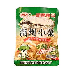 潮汕大妈明香园潮州小菜潮州特产美食咸菜下饭菜配粥佐菜榨菜即食