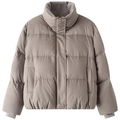 十二篮高充绒短款羽绒服