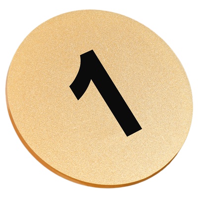 防水加厚亚克力数字贴号码牌