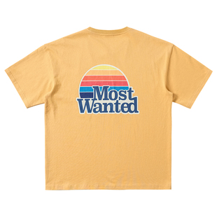 清仓MostwantedLab四周年限定彩虹印花宽松男女情侣短袖t恤潮棉