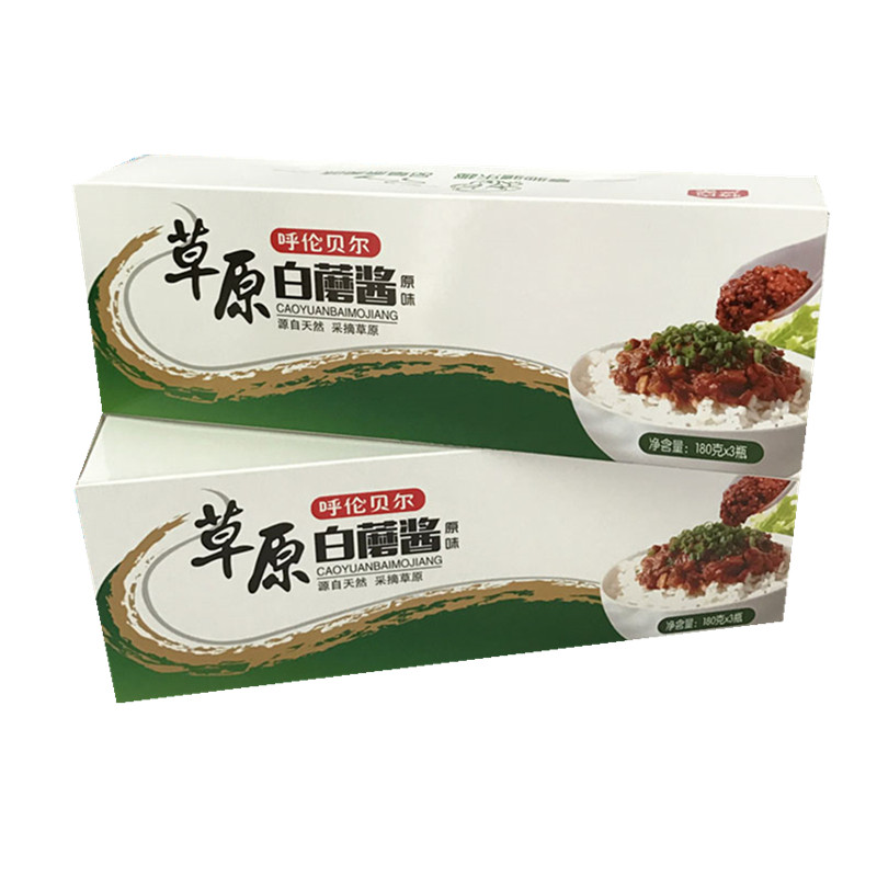 礼盒装6瓶草原白蘑酱拌饭拌面酱