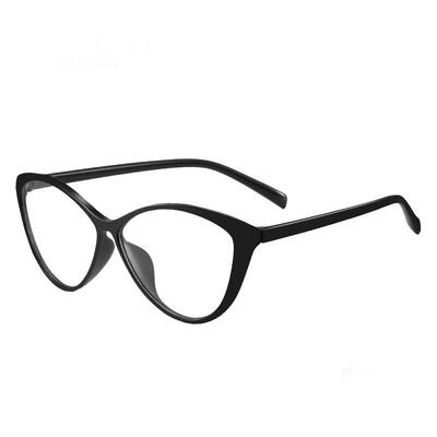 CAPONI超轻复古猫眼黑框素颜眼镜