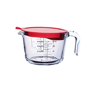 ocuisine法国进口高硼硅玻璃量杯带刻度牛奶杯耐高温微波炉可加热