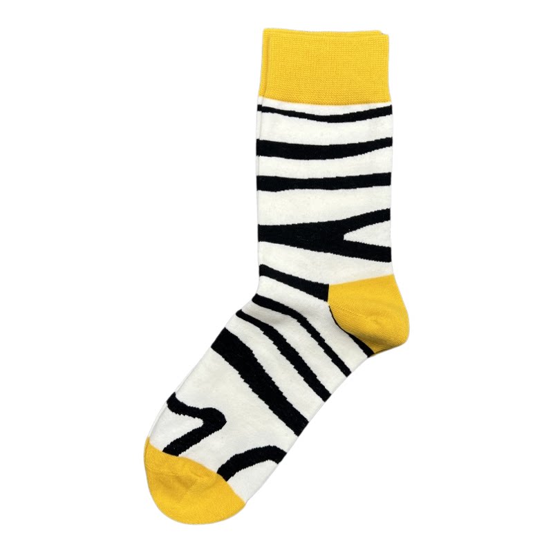 happysocks袜子男中筒彩色大码袜