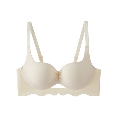 小胸聚拢显大无钢圈月牙杯文胸