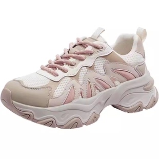 骆驼女鞋2025秋冬厚底增高老爹鞋时尚休闲鞋女百搭运动鞋女