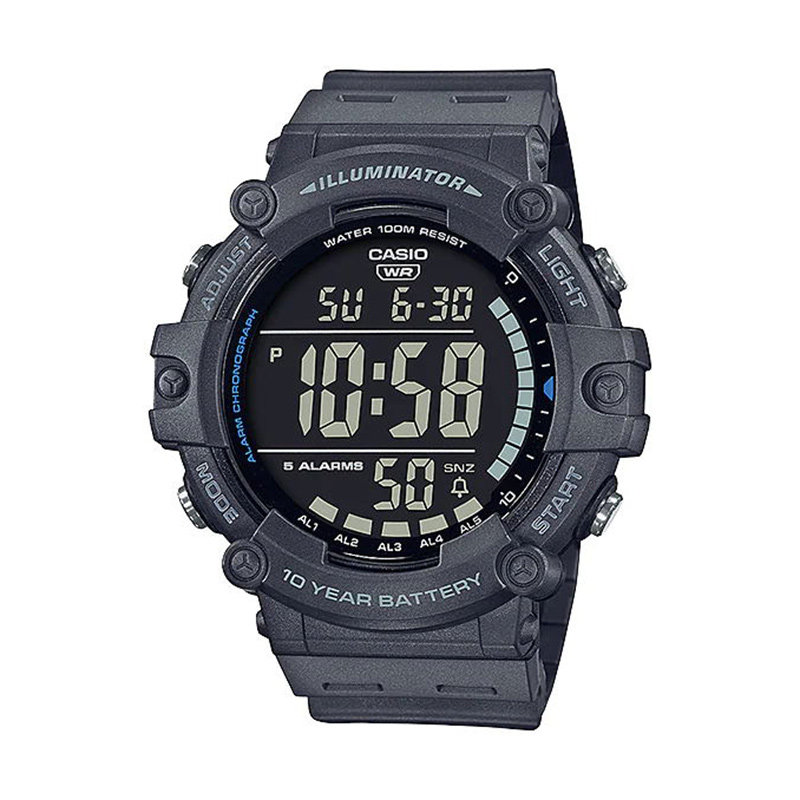 CASIO卡西欧正品新品运动大屏数显男表AE-1500WH-8B 防水10年电力