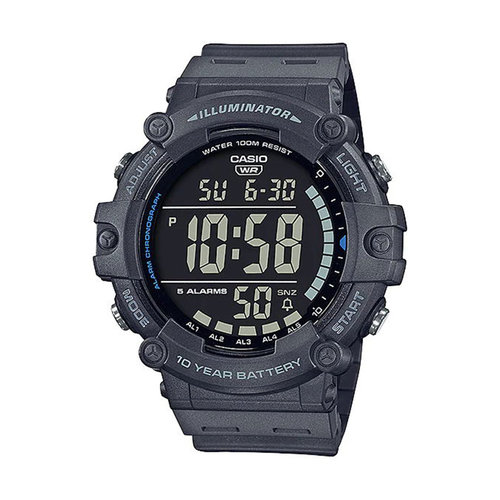 CASIO卡西欧正品新品运动大屏数显男表AE-1500WH-8B 防水10年电力